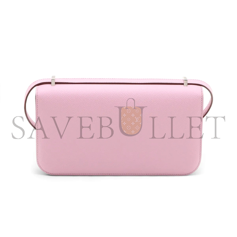 HERMES CONSTANCE ELAN EPSOM MAUVE SYLVESTRE PALLADIUM HARDWARE (26*16*6cm)